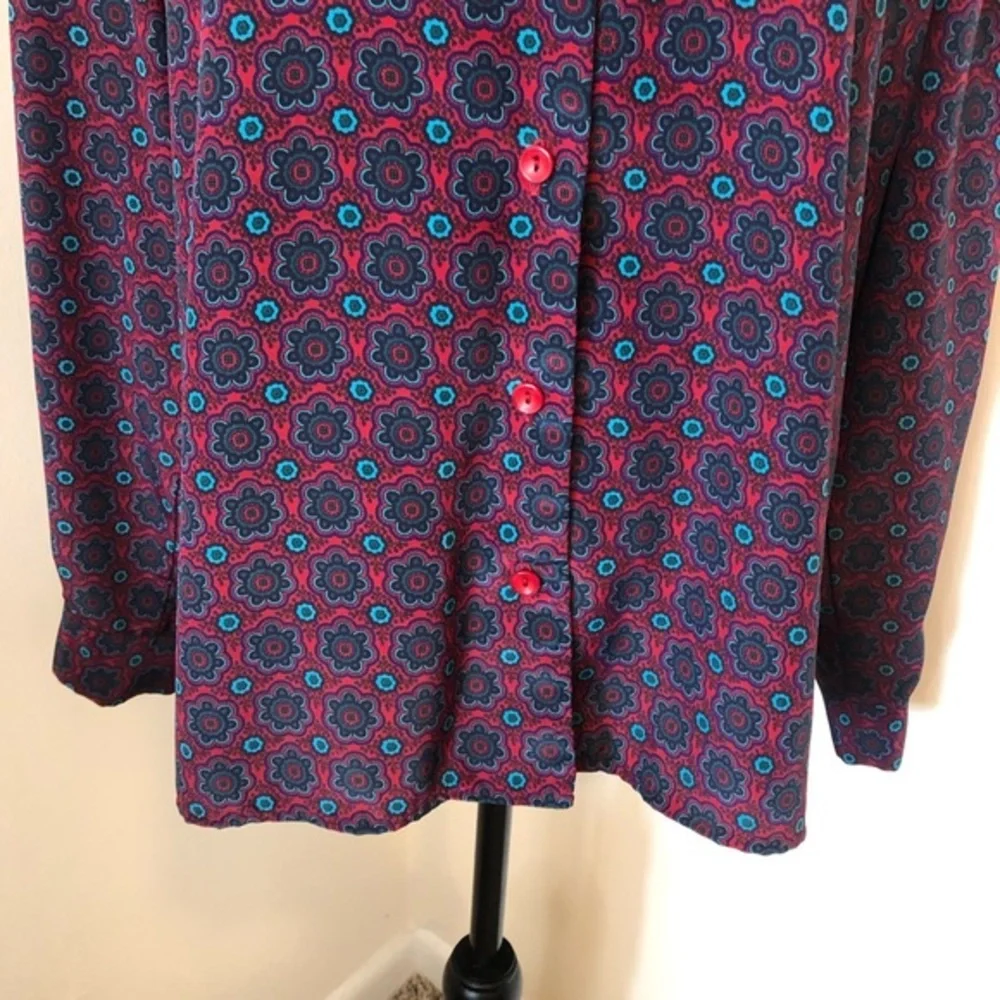 Vintage Haberdashery by Leslie Fay Floral Blouse - Picture 5 of 10